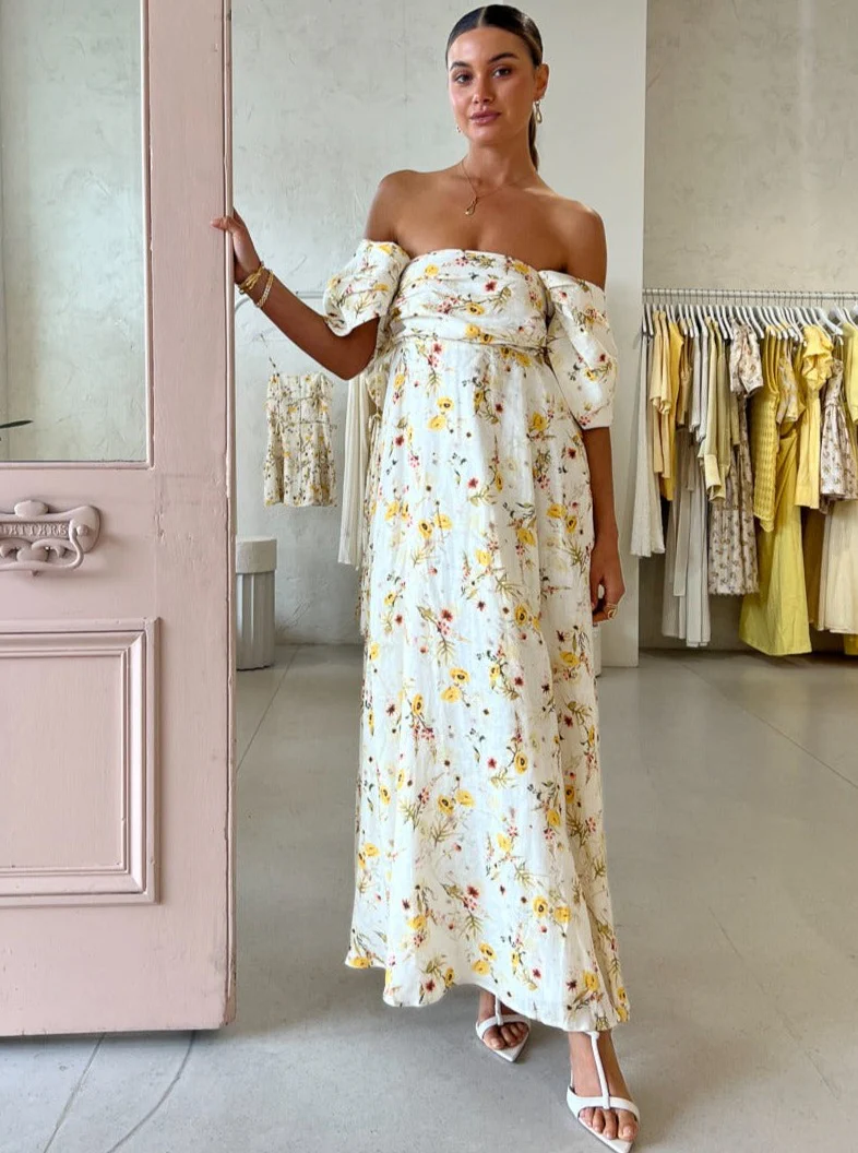 Issy Circles Dress in Yellow Poppy - Image 9