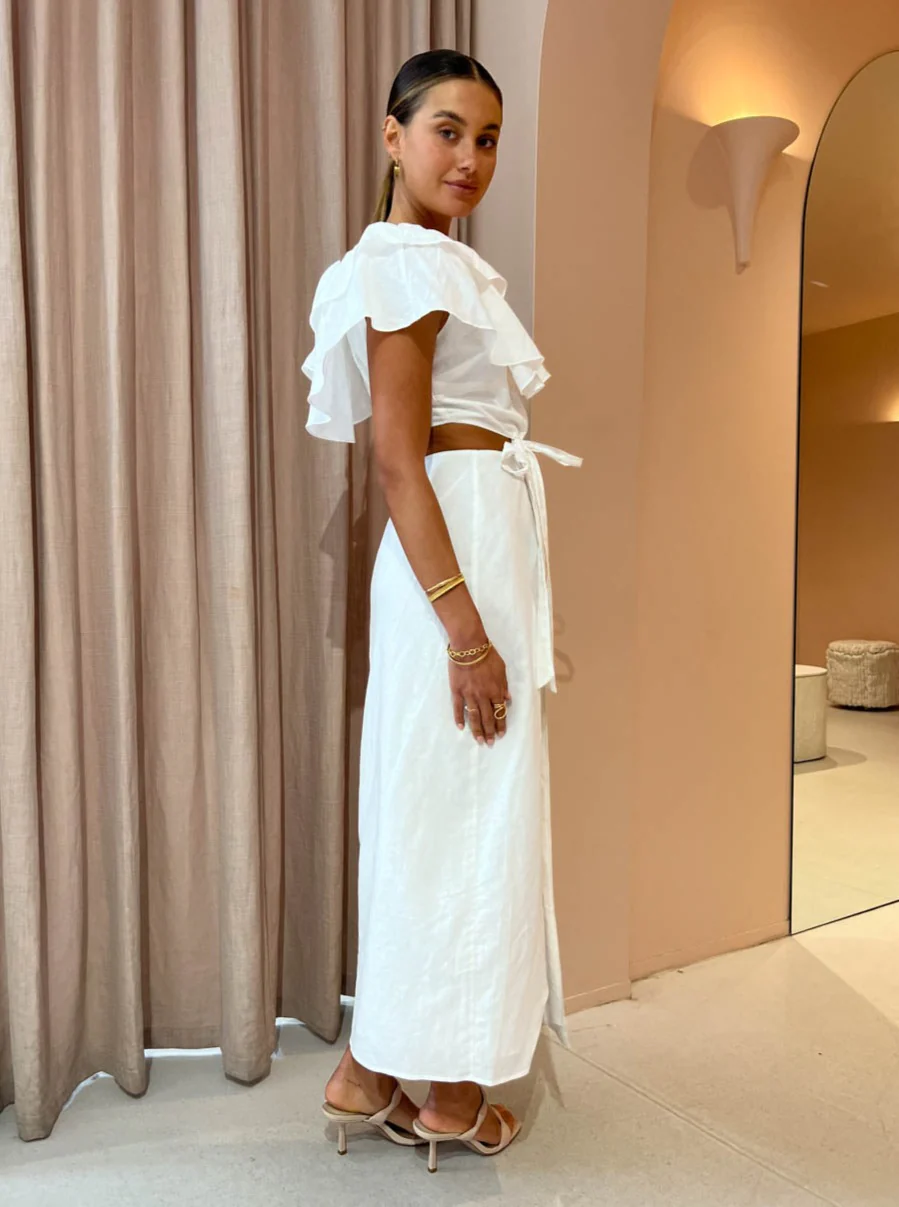 Issy Cloud Nine Dress in White - Image 4
