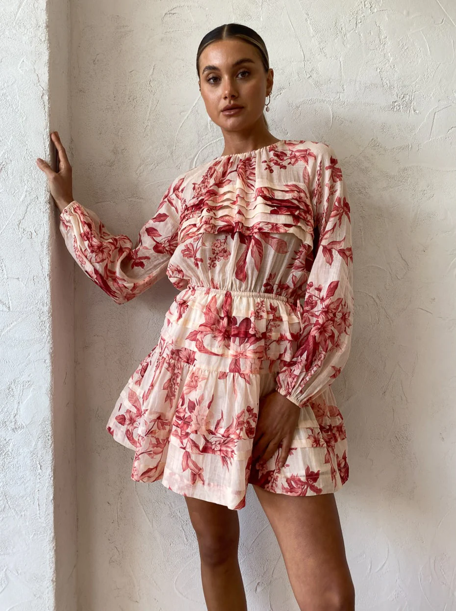 Issy Flourish Dress in Protea
