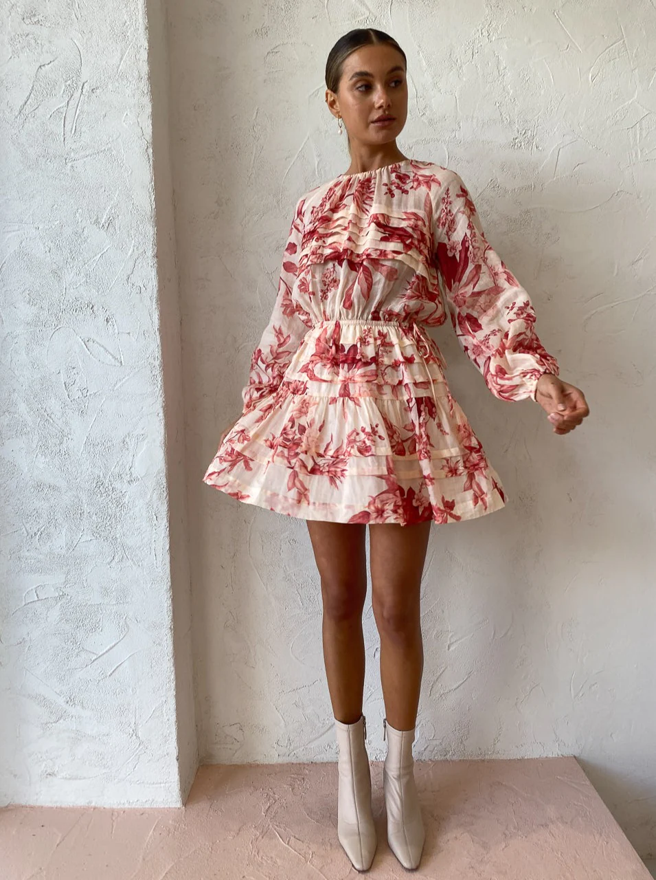 Issy Flourish Dress in Protea - Image 7