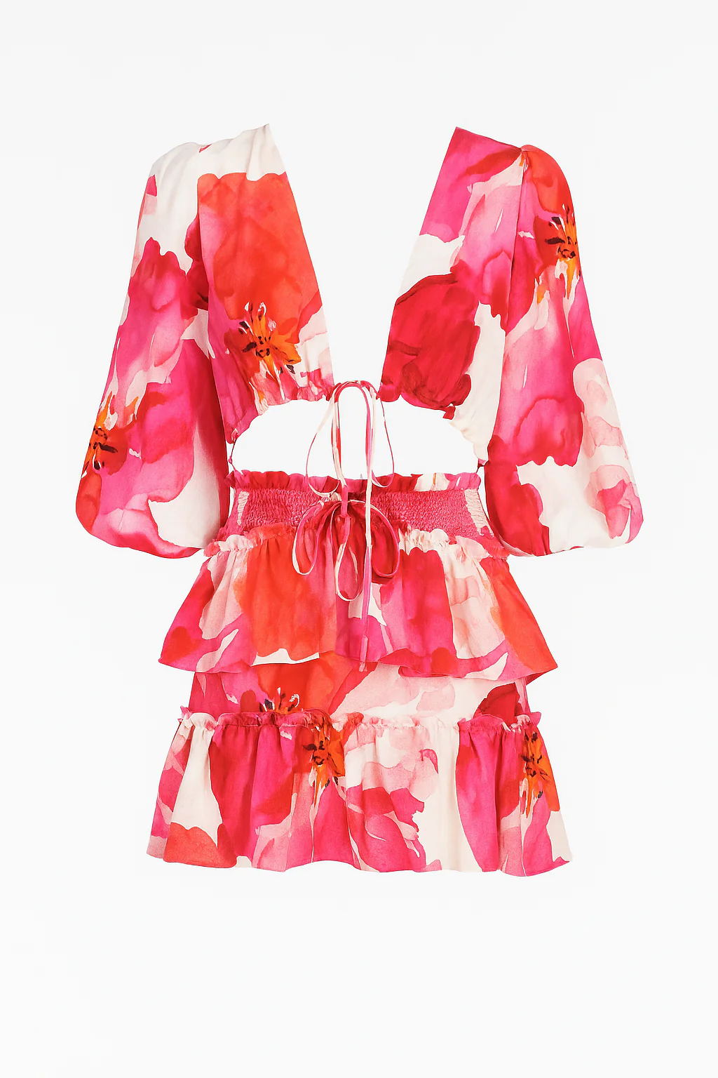 Issy Forces Dress in Pink Floral - Image 2