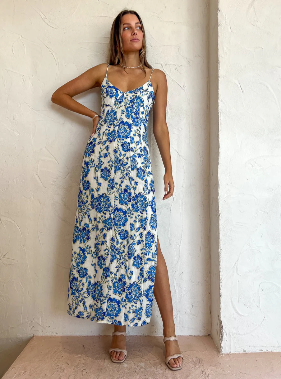 Issy Glimpse Dress in Bluebells - Image 8