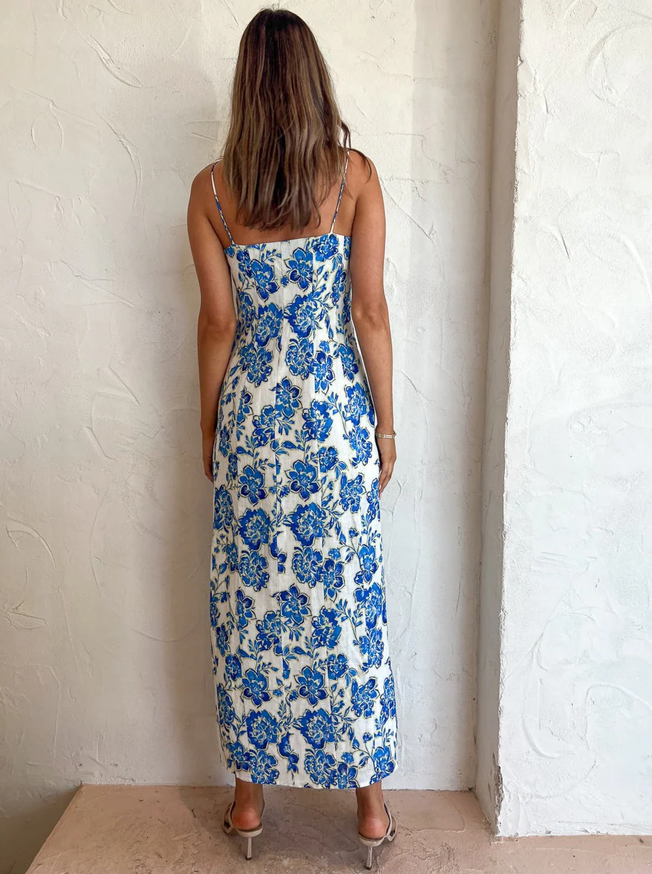 Issy Glimpse Dress in Bluebells - Image 9