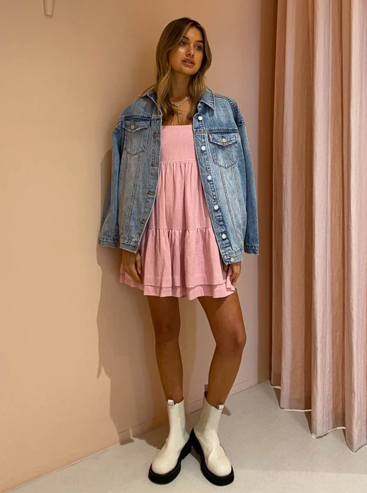 Issy Heat Wave Dress in Salt Water Taffy - Image 2
