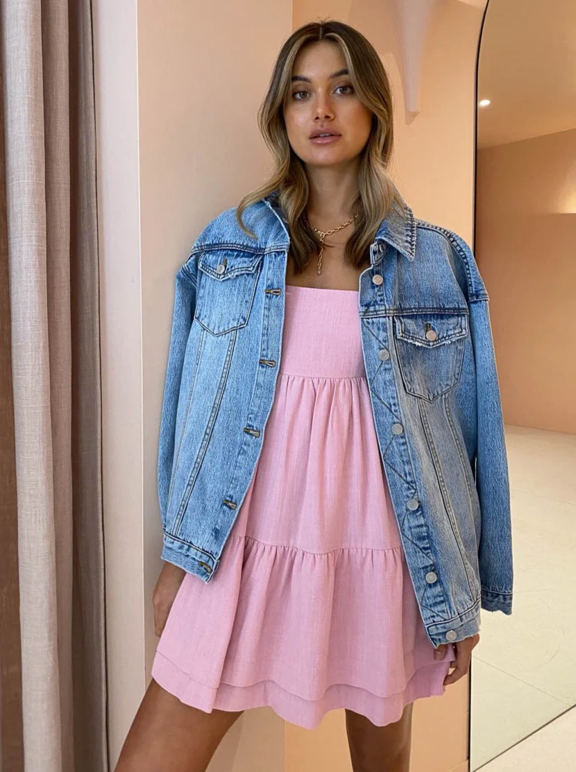 Issy Heat Wave Dress in Salt Water Taffy - Image 4