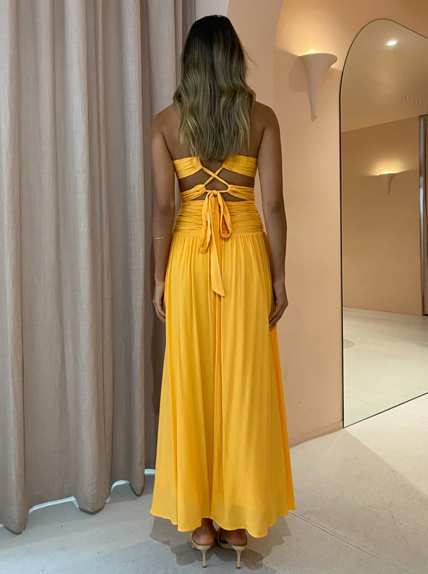 Issy Hoops Dress in Orange Sorbet - Image 5