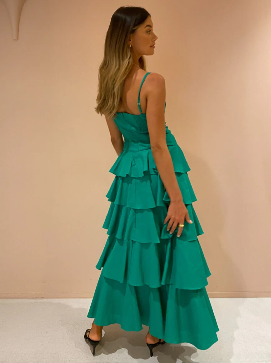 Issy Hope Floats Dress in Jade - Image 6