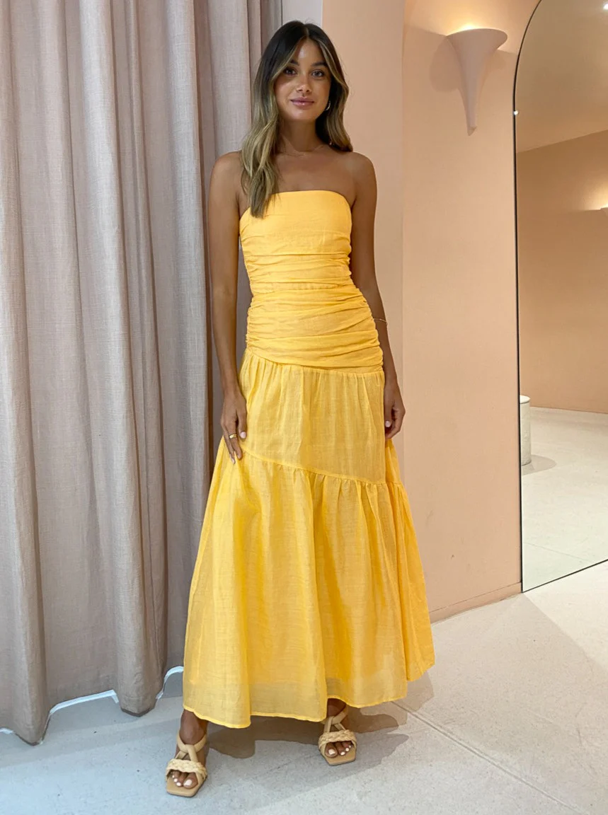 Issy Isles Dress in Orange Sorbet - Image 2