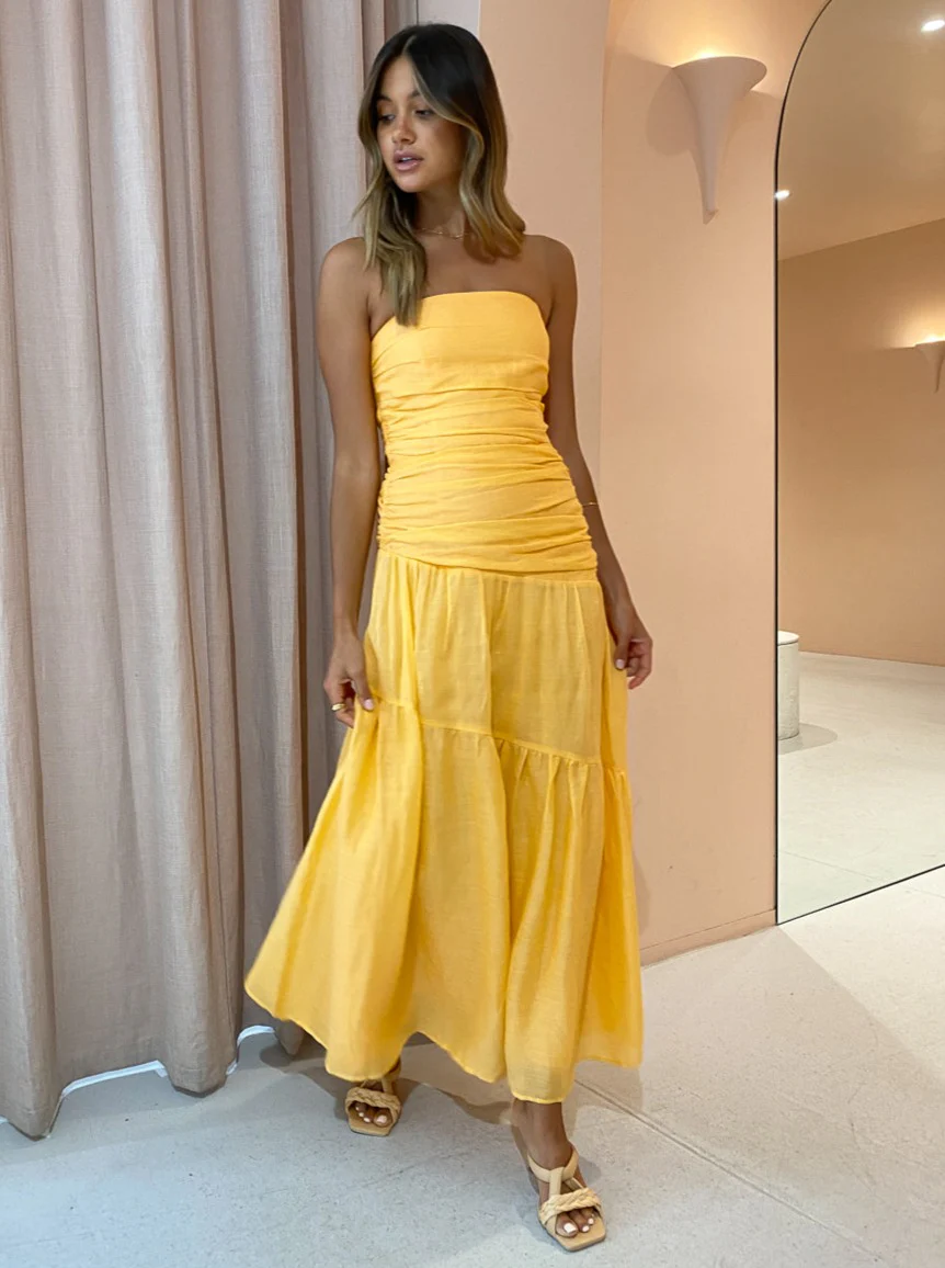 Issy Isles Dress in Orange Sorbet - Image 3