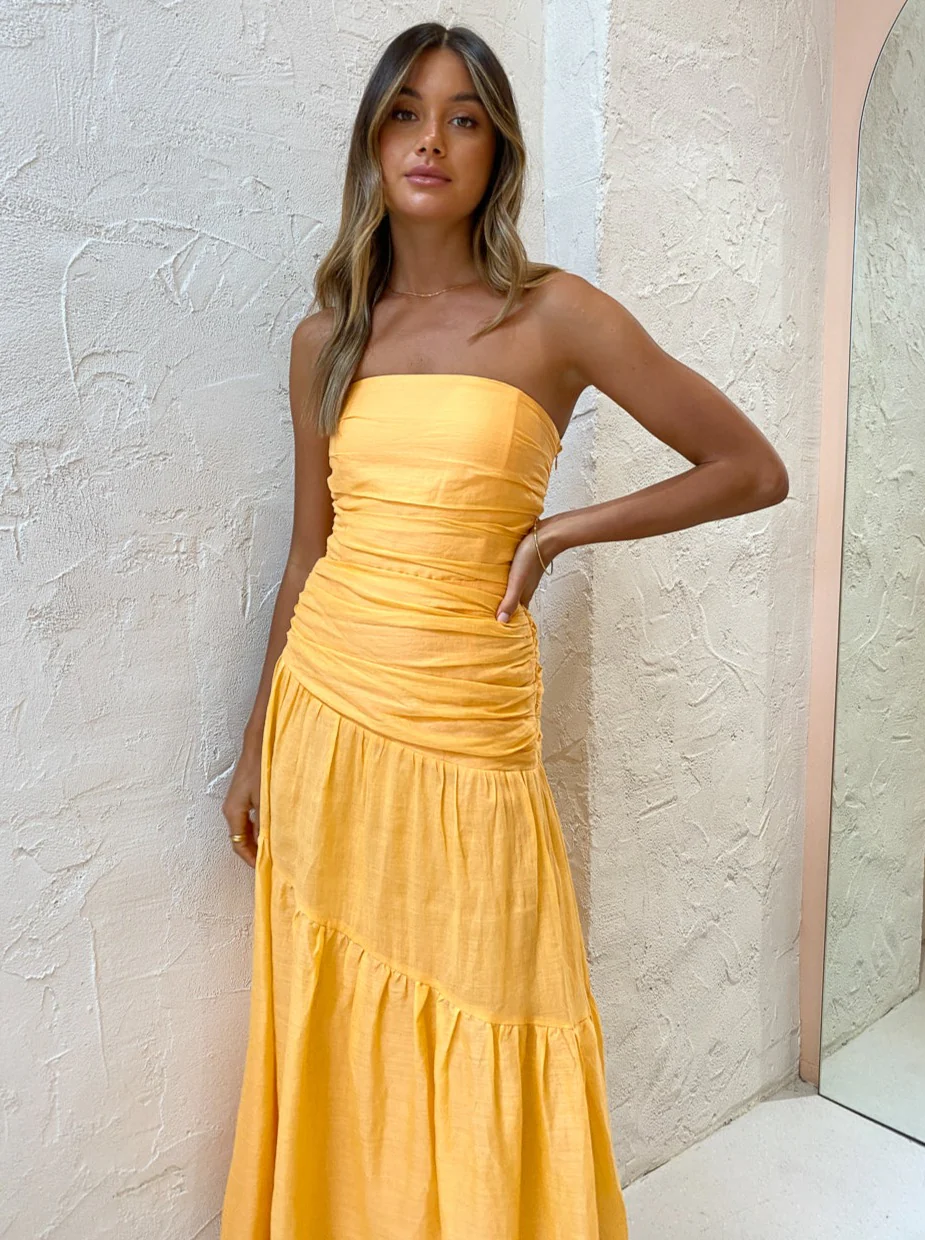 Issy Isles Dress in Orange Sorbet - Image 7