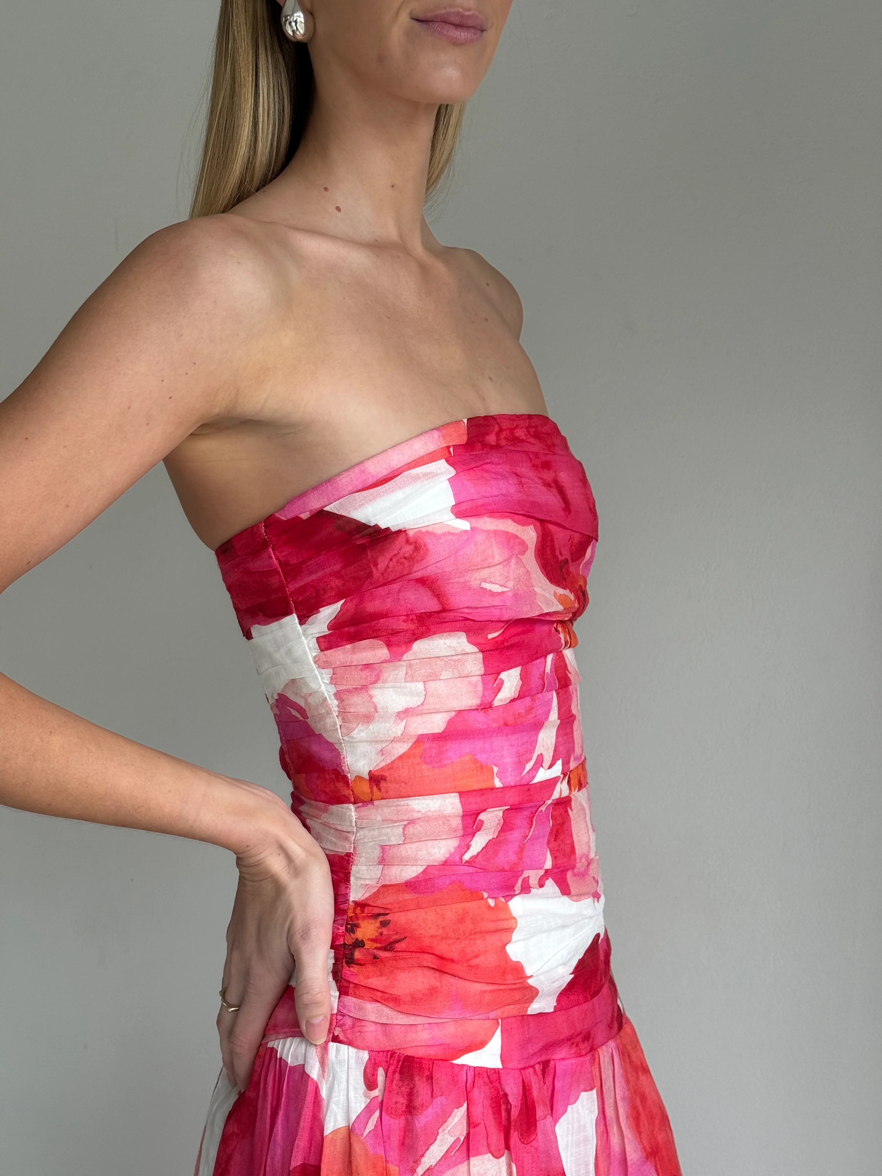 Issy Isles Dress in Pink Floral - Image 7