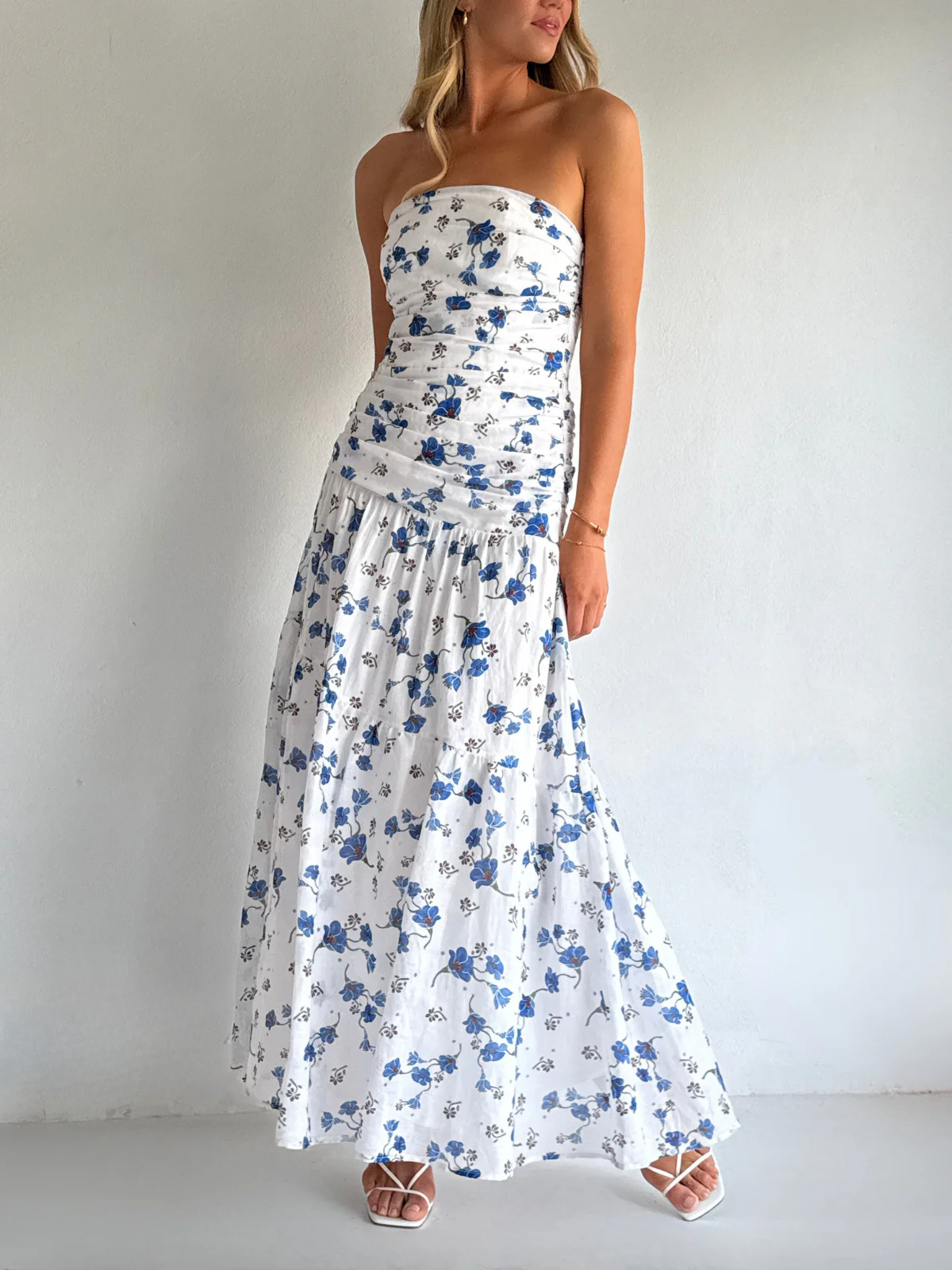 Issy Isles Maxi Dress in Blue Bell - Image 3