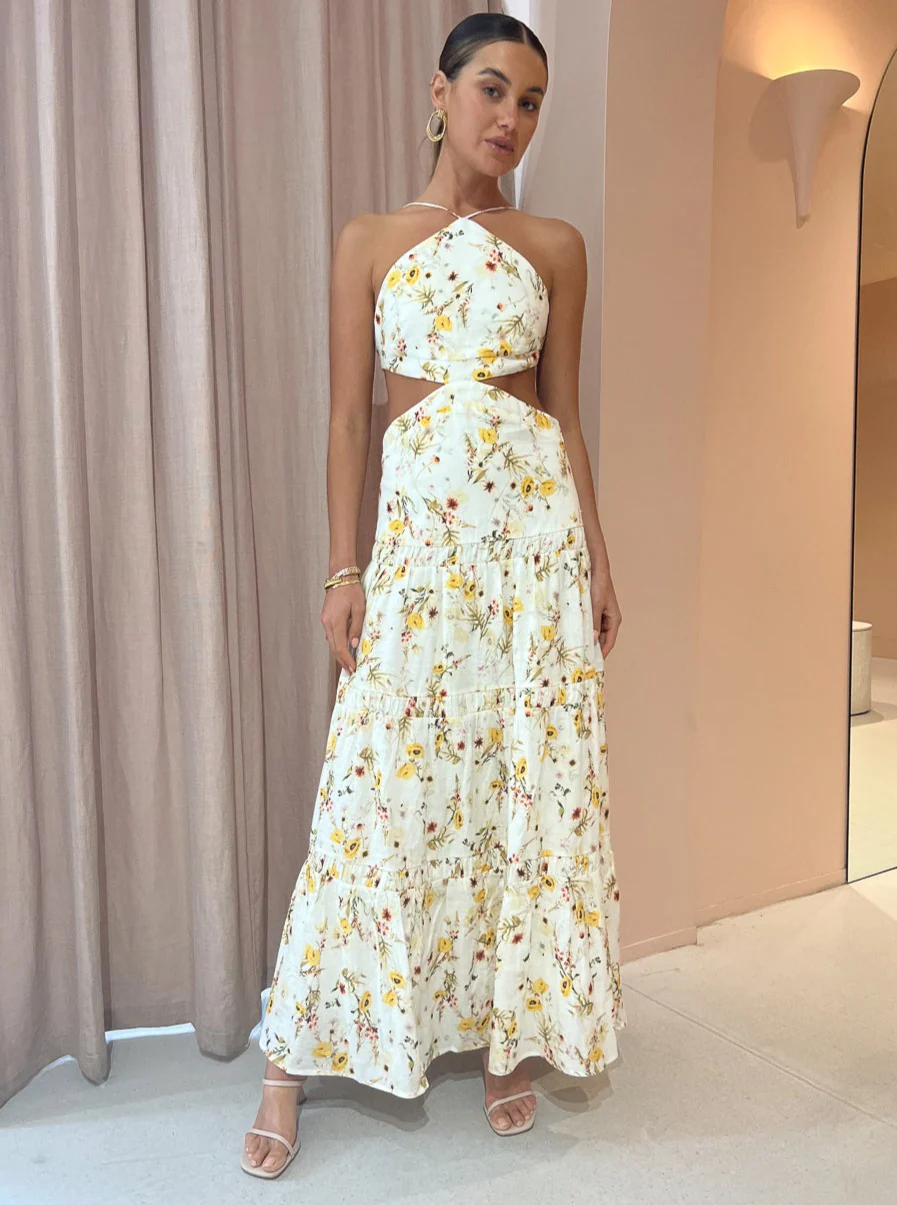 Issy Maypole Dress in Yellow Poppy - Image 3