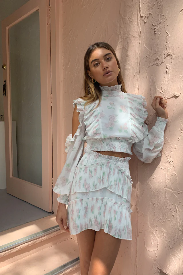 Issy Monet Skirt in Painted Petals - Image 3