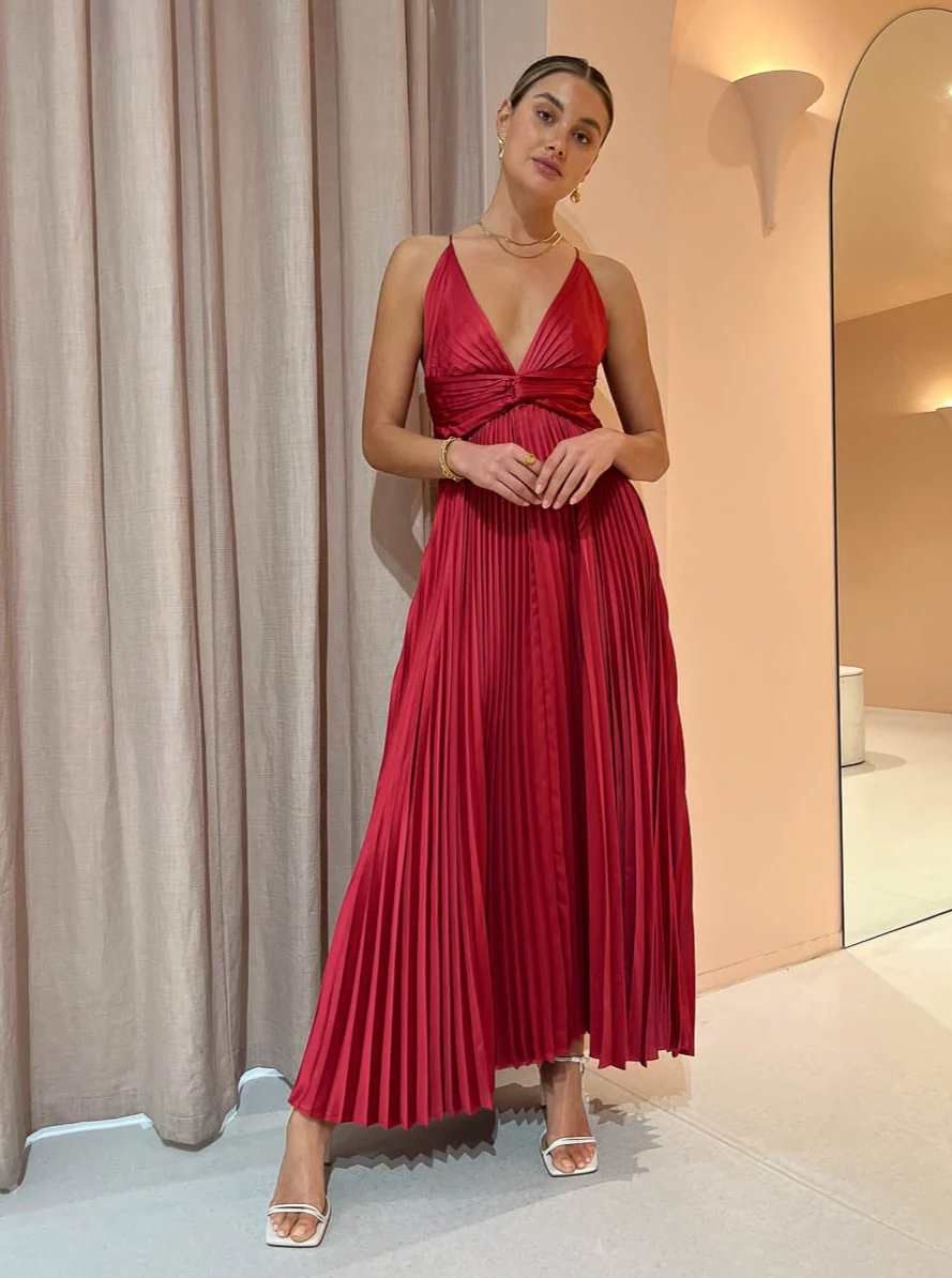Issy Orla Dress in Berry - Image 3