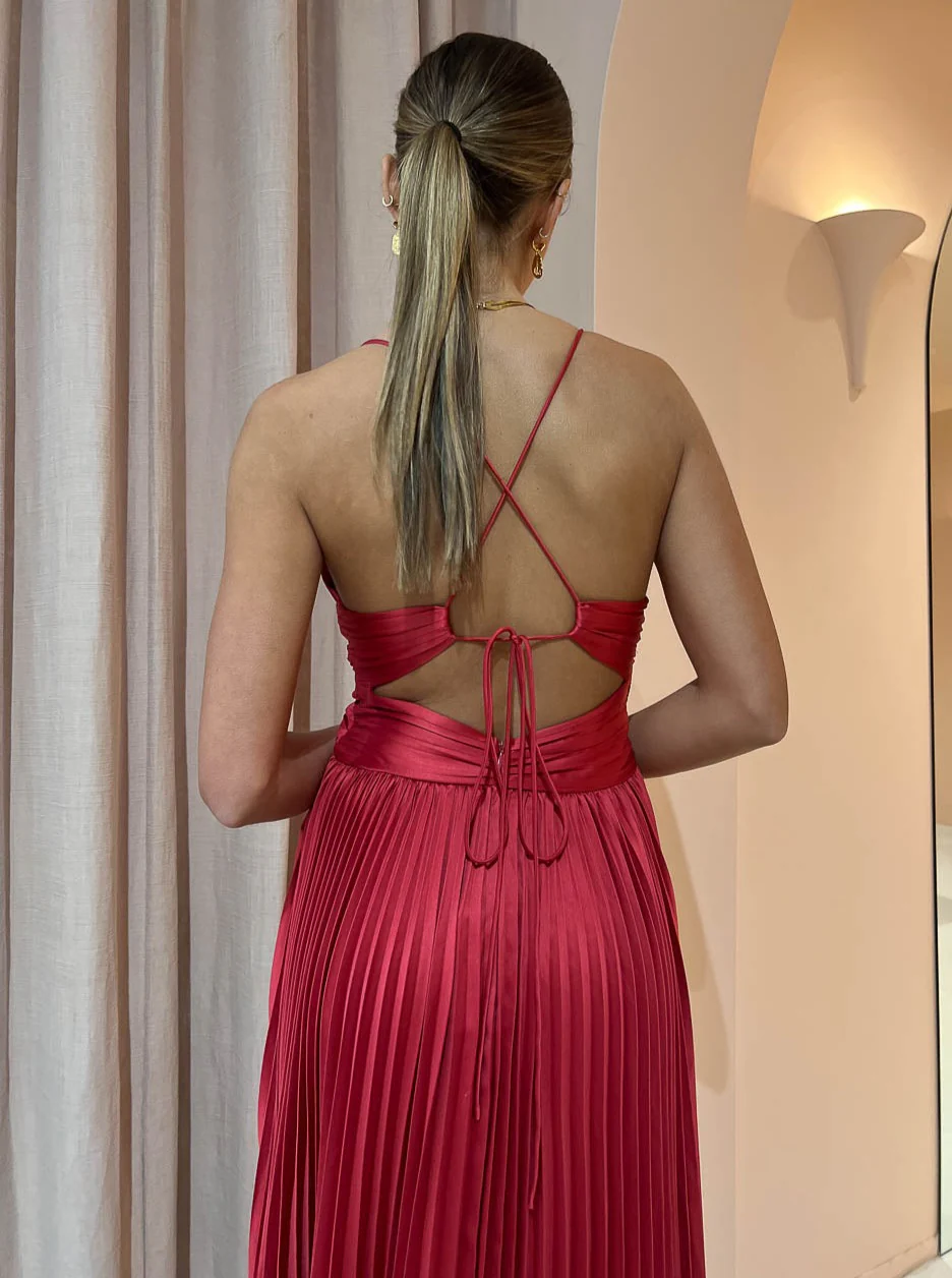 Issy Orla Dress in Berry - Image 5