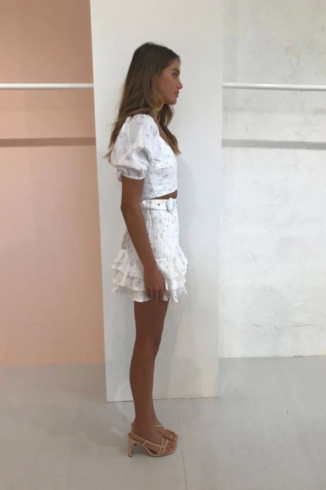 Issy Painted Lady Skirt in Spring Time - Image 3