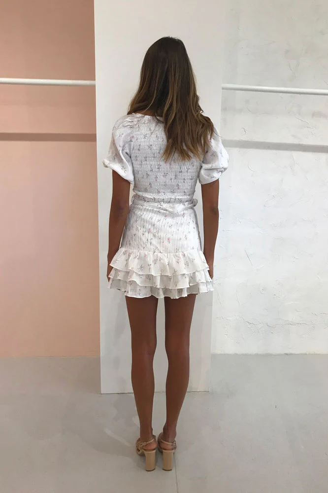 Issy Painted Lady Skirt in Spring Time - Image 4