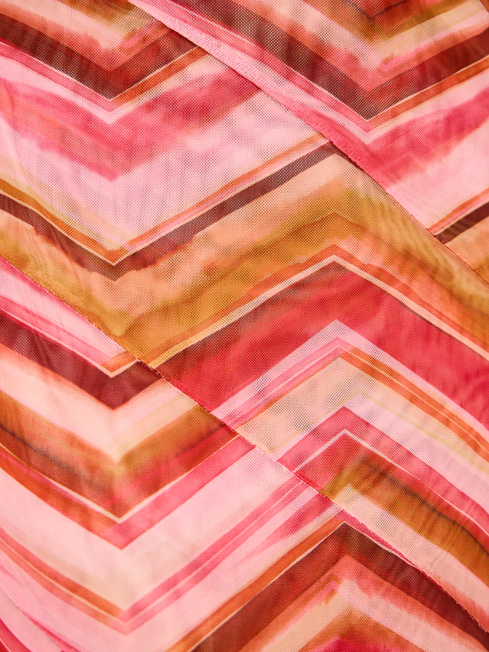 Issy Panelled Maxi Dress in Chevron Print - Image 10
