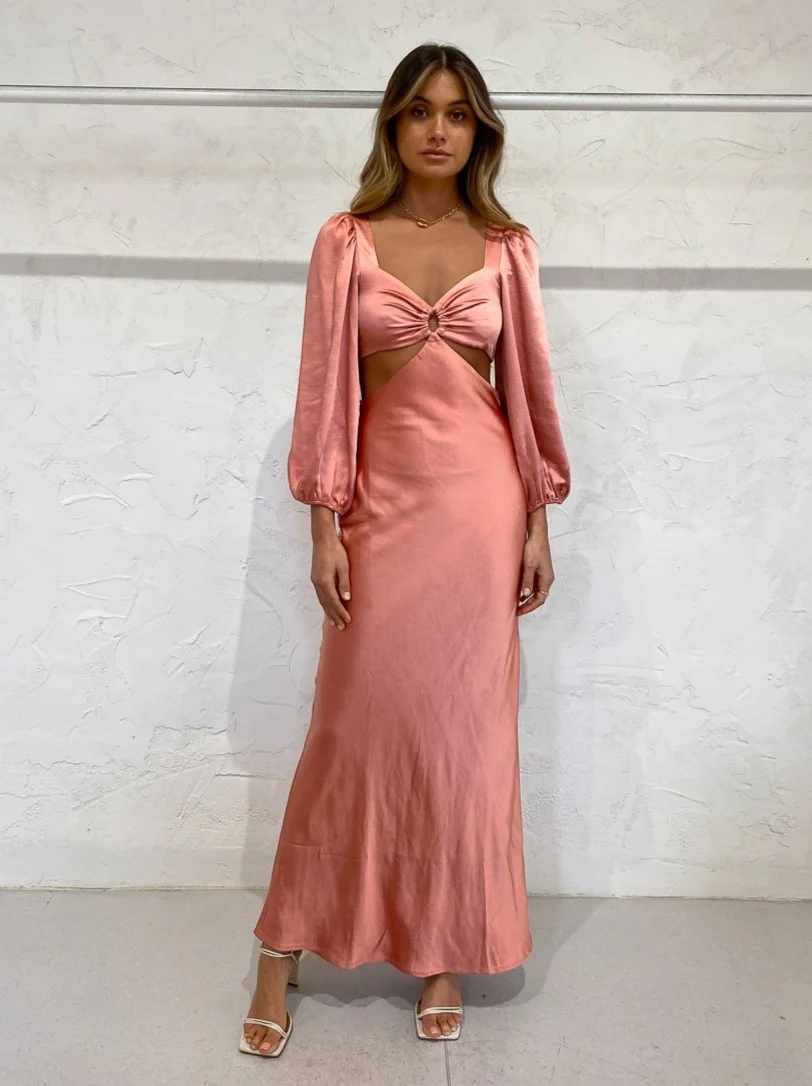 Issy Perfect Stranger Dress in Spiced Coral - Image 6