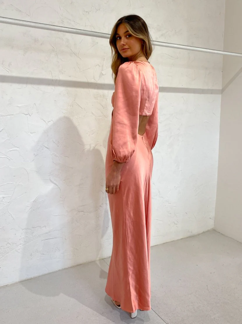 Issy Perfect Stranger Dress in Spiced Coral - Image 8