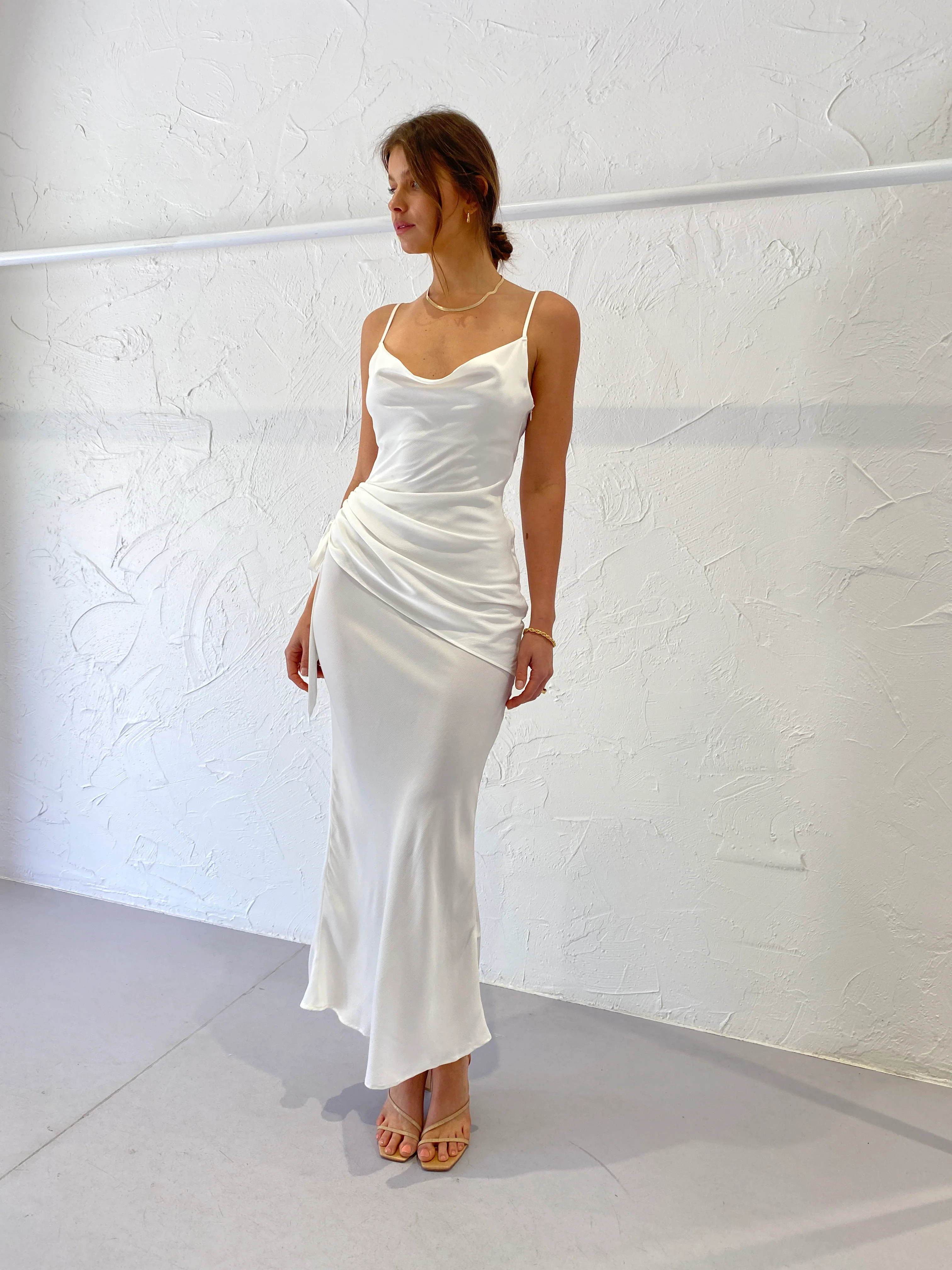 Issy Poem Dress in White - Image 15
