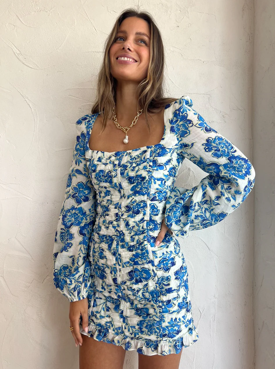 Issy Reign Dress in Bluebells - Image 5