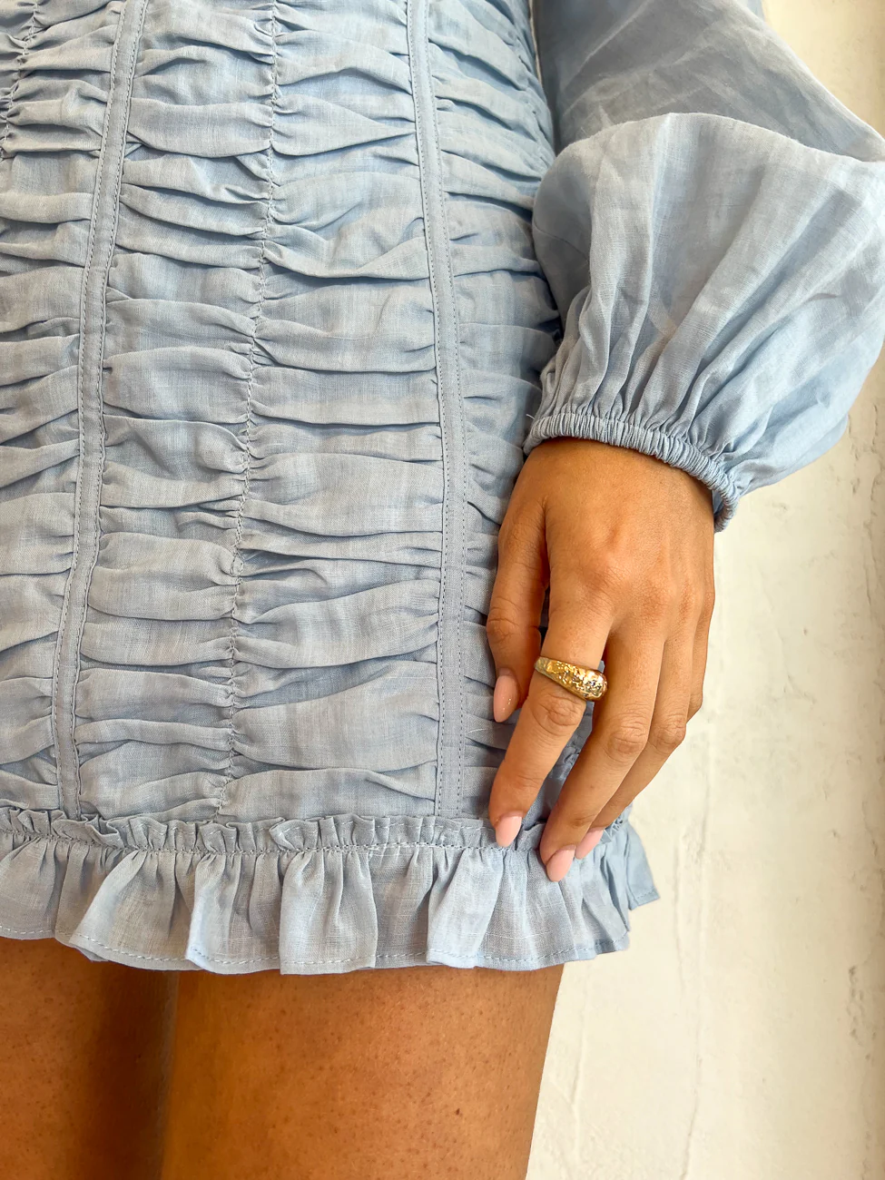 Issy Reign Dress in Sky Blue - Image 5
