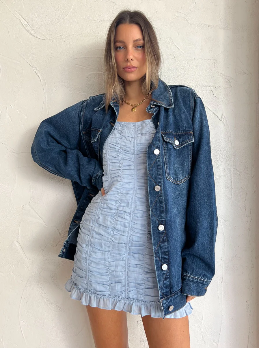 Issy Reign Dress in Sky Blue - Image 9