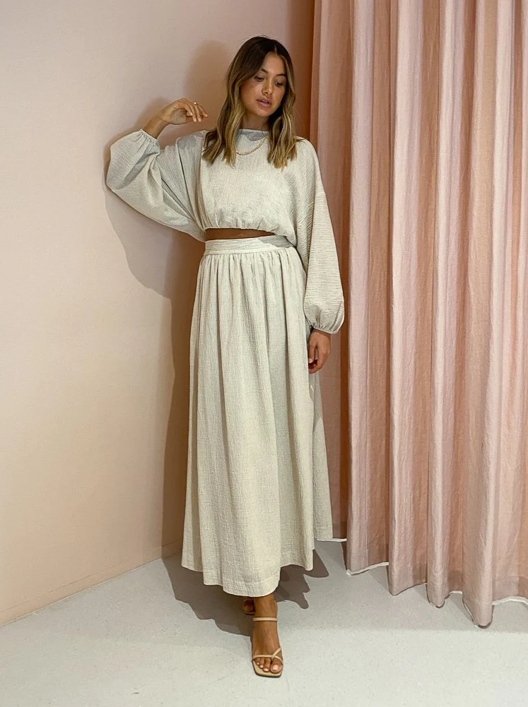 Issy Seraph Skirt in Natural