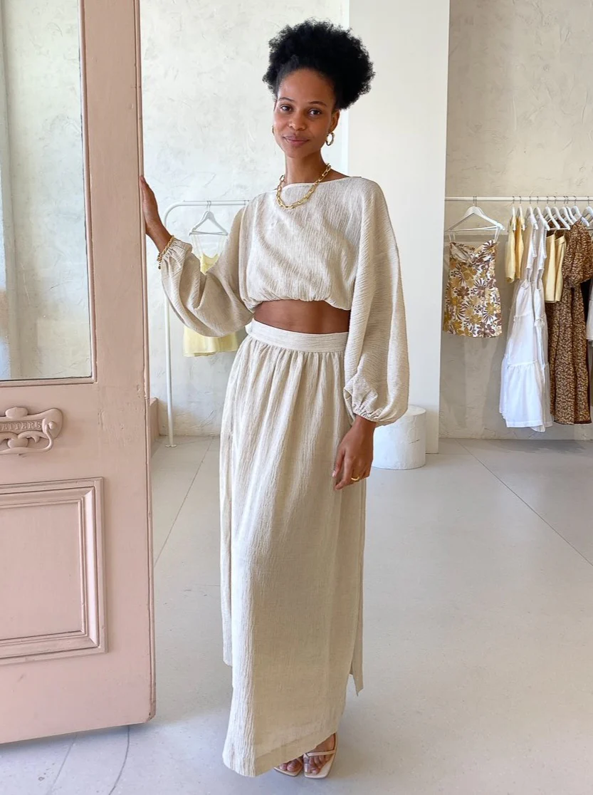 Issy Seraph Skirt in Natural - Image 2