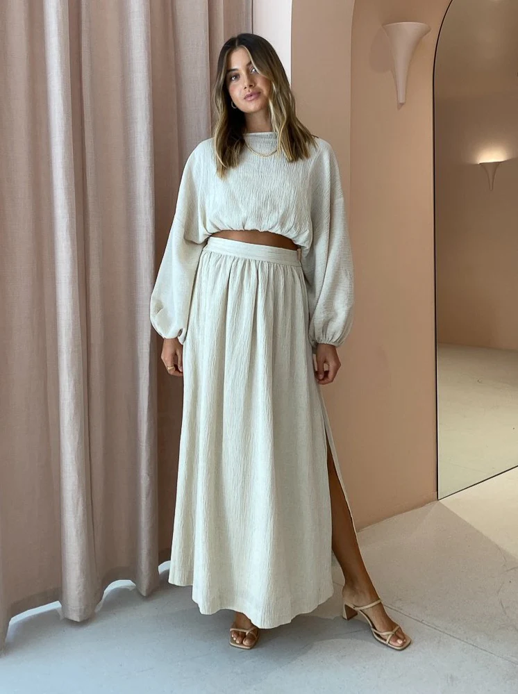 Issy Seraph Skirt in Natural - Image 3