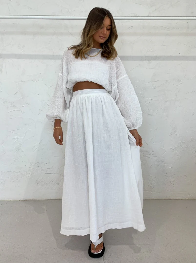 Issy Seraph Skirt in White - Image 5