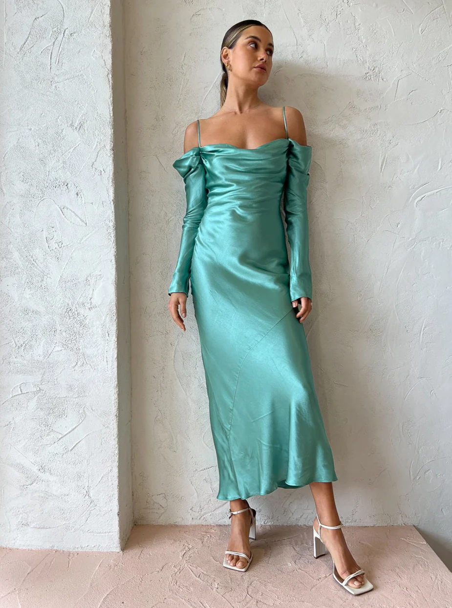 Issy Sereia Dress in Aquamarine - Image 5
