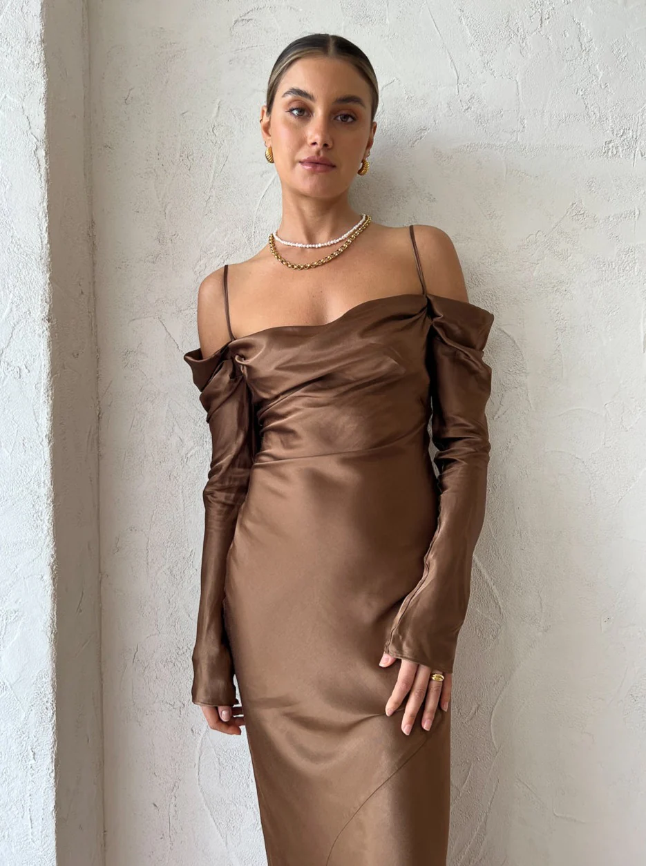 Issy Sereia Dress in Copper - Image 10