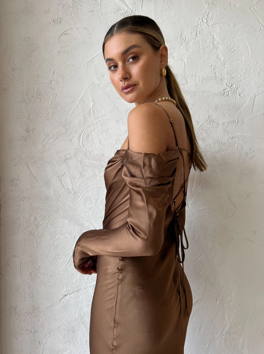Issy Sereia Dress in Copper - Image 11