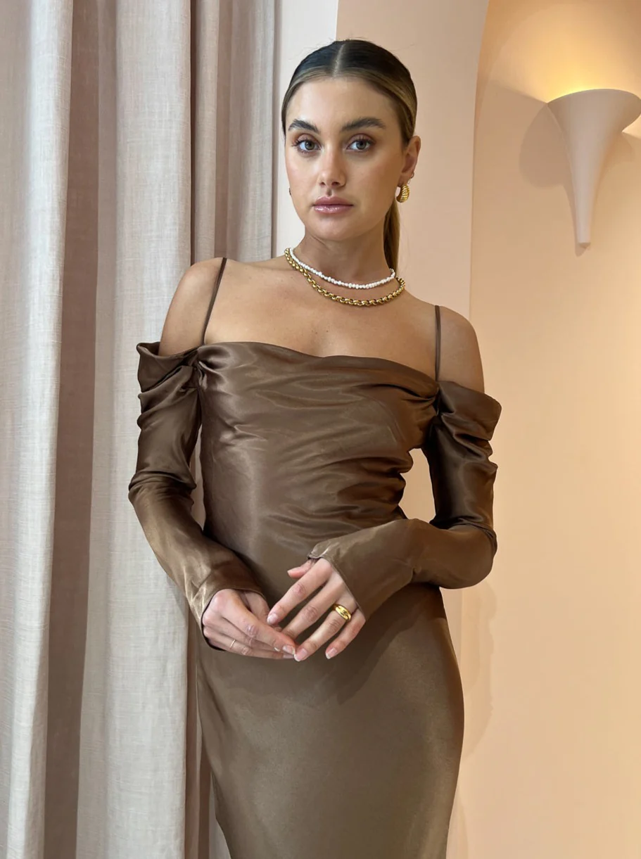 Issy Sereia Dress in Copper - Image 4