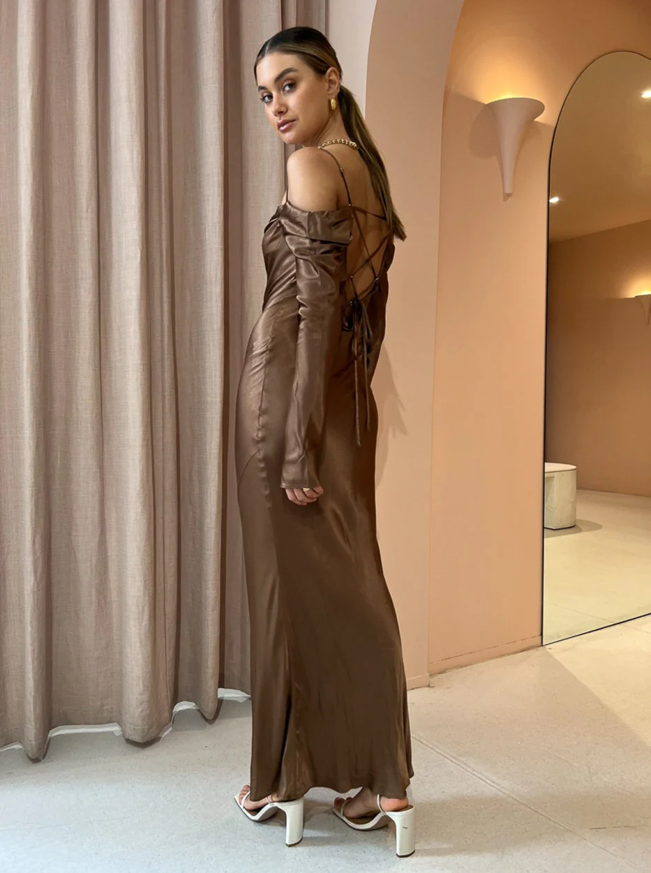 Issy Sereia Dress in Copper - Image 5