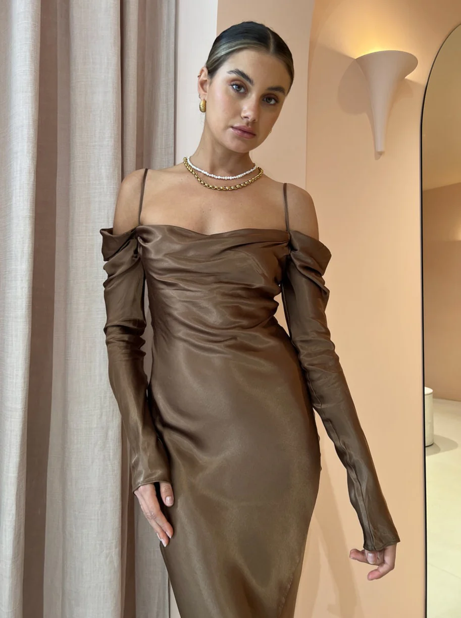 Issy Sereia Dress in Copper - Image 6