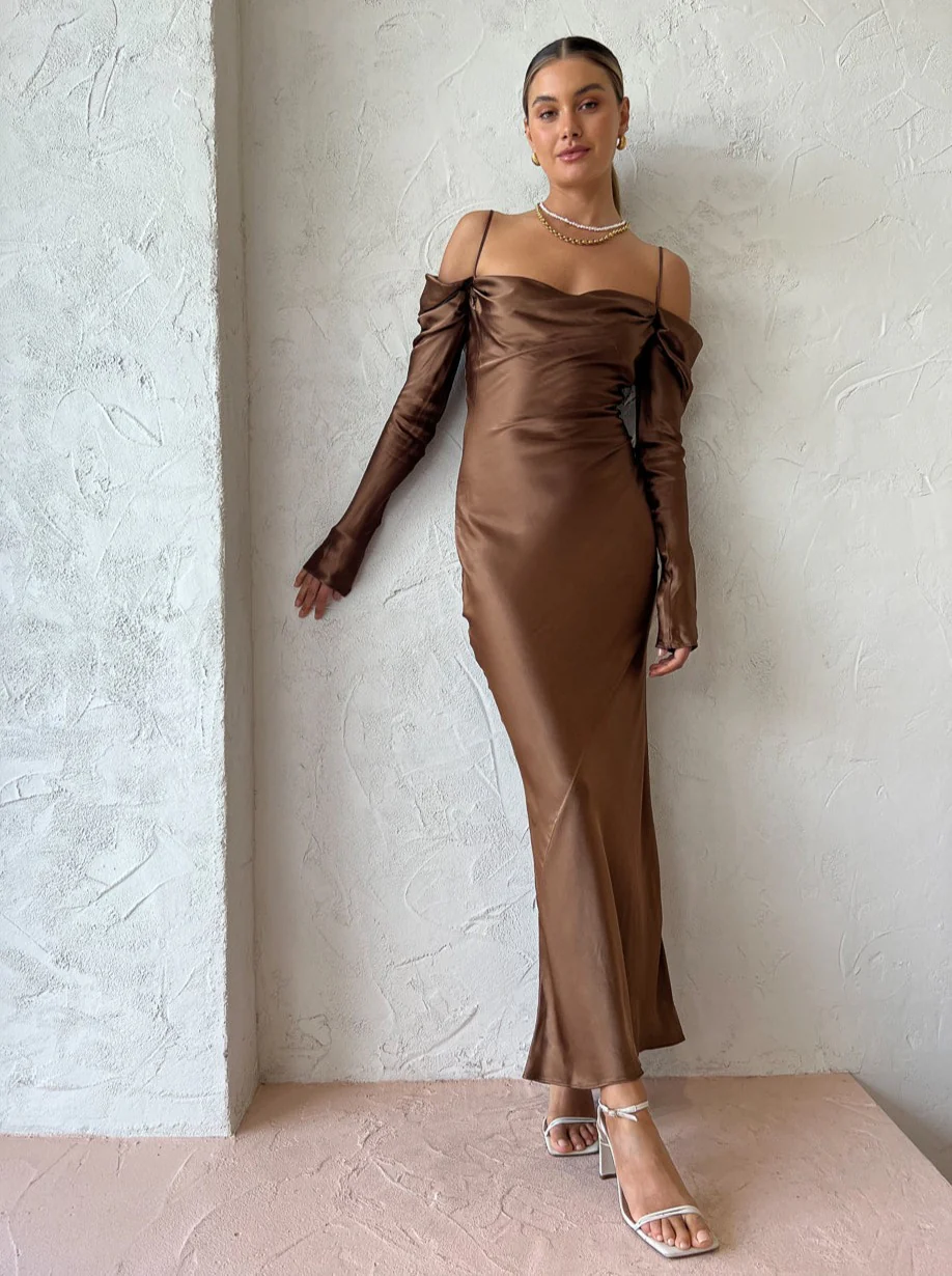 Issy Sereia Dress in Copper - Image 7