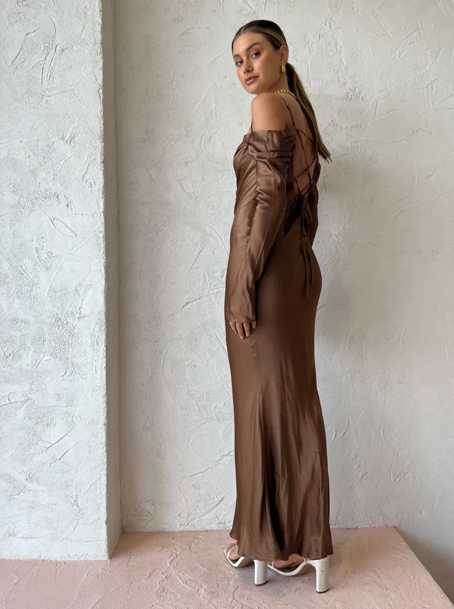 Issy Sereia Dress in Copper - Image 8