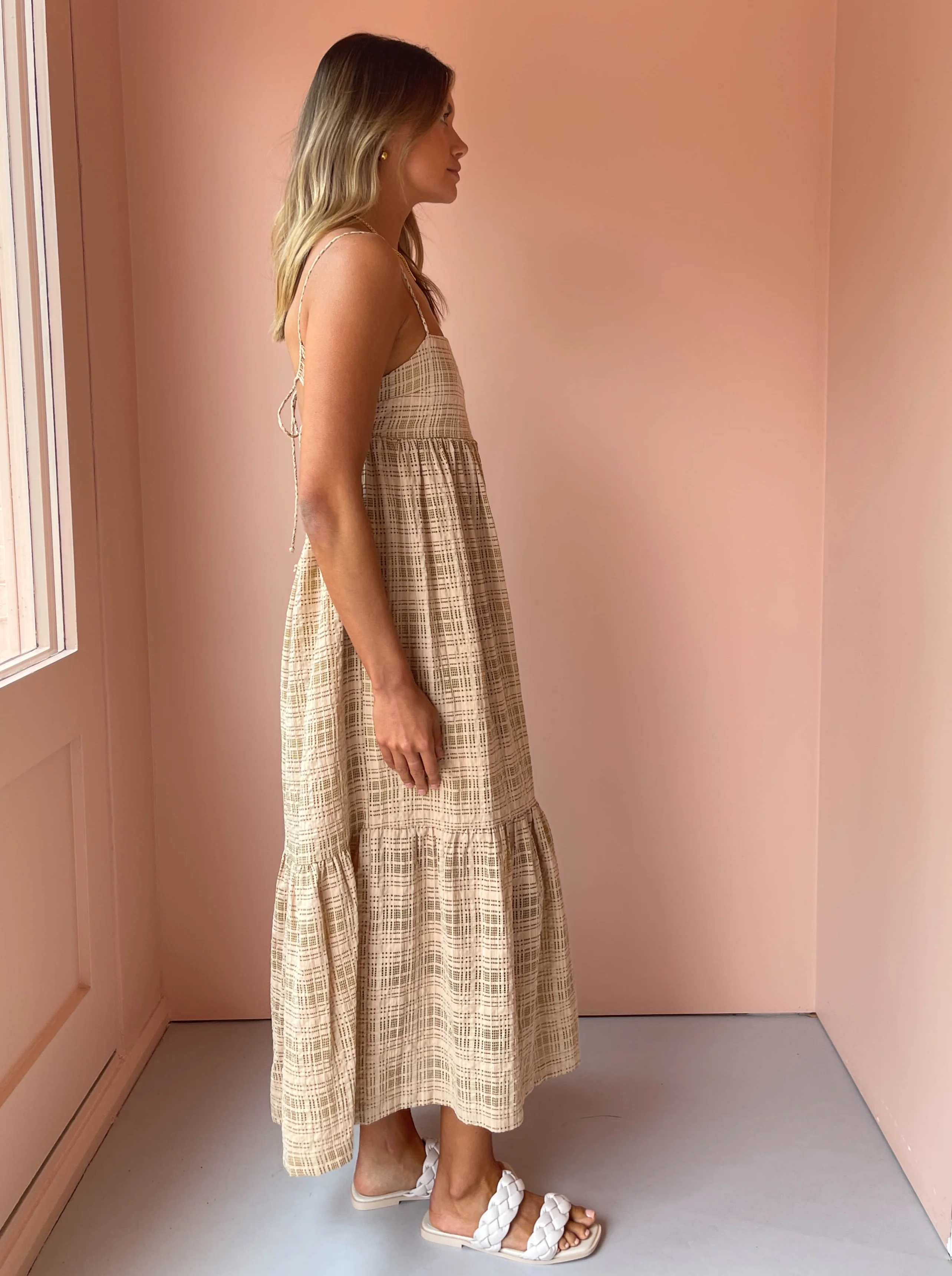Issy Sunset Dreamer Dress in Tan - Image 8
