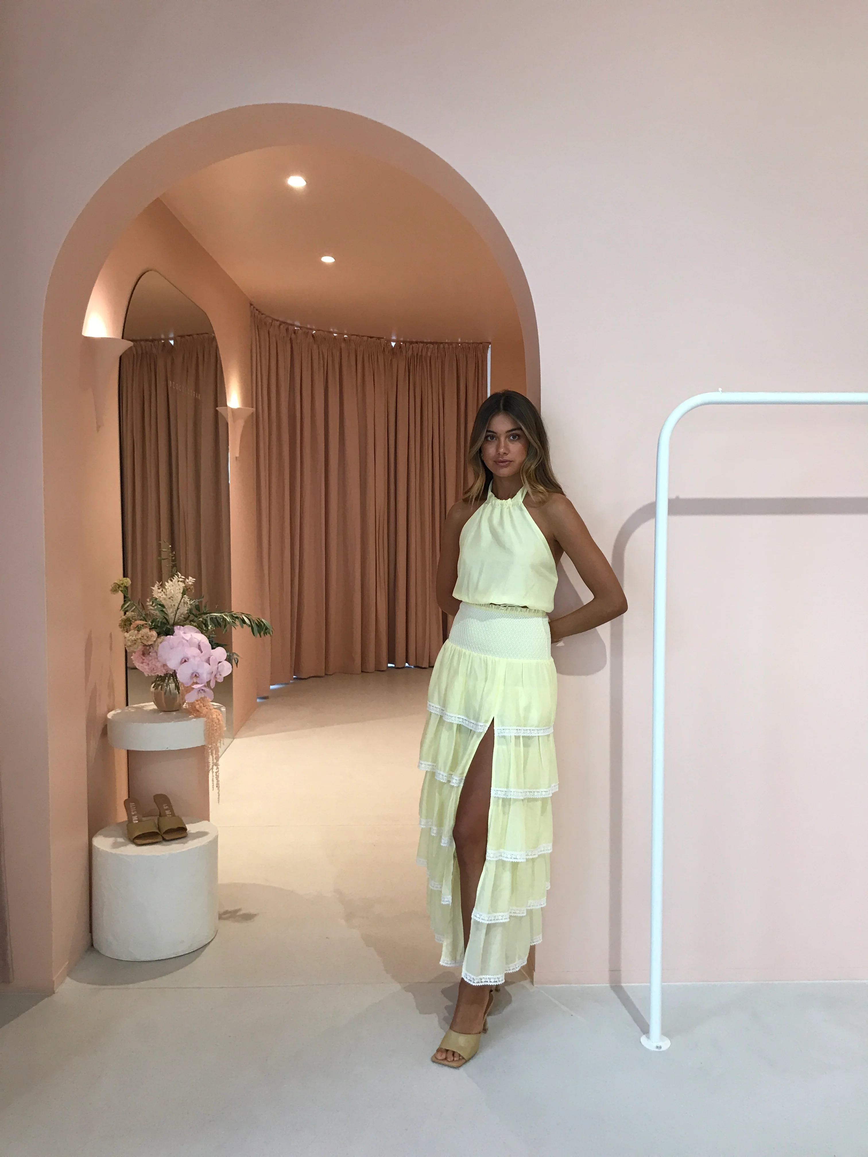 Issy Sweet Escape Maxi Skirt in Sunshine - Image 2