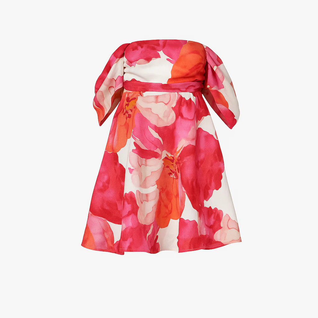 Issy Teacups Dress in Pink Floral - Image 2