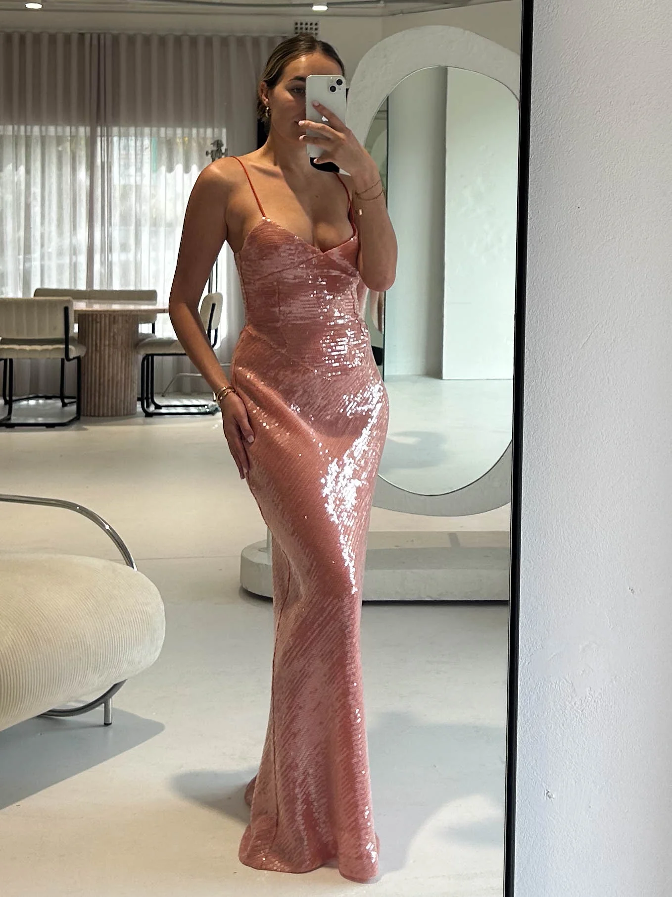 New Romantics Andy Diamond Bodice Maxi Dress in Calypso - Image 11
