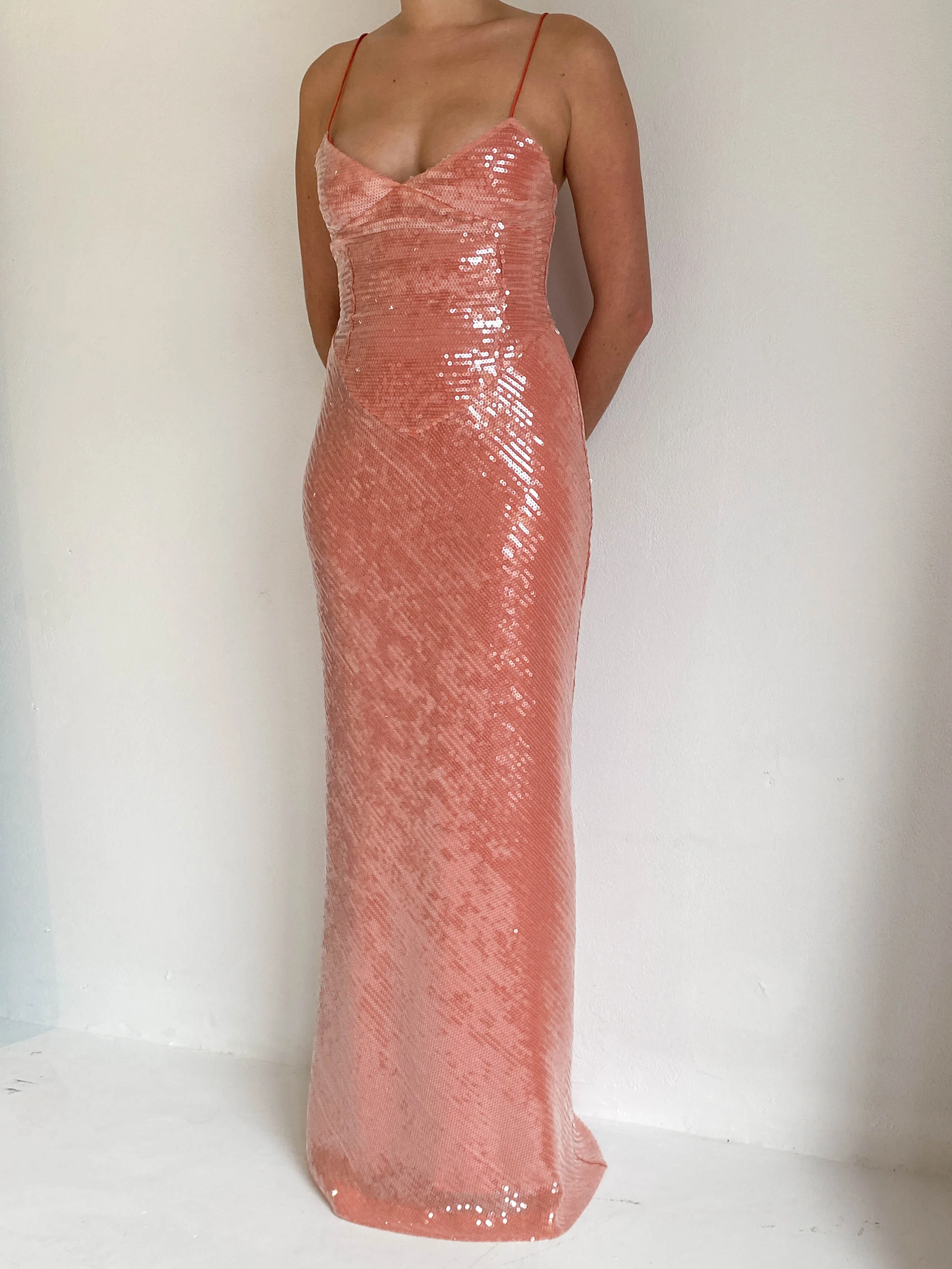 New Romantics Andy Diamond Bodice Maxi Dress in Calypso - Image 12