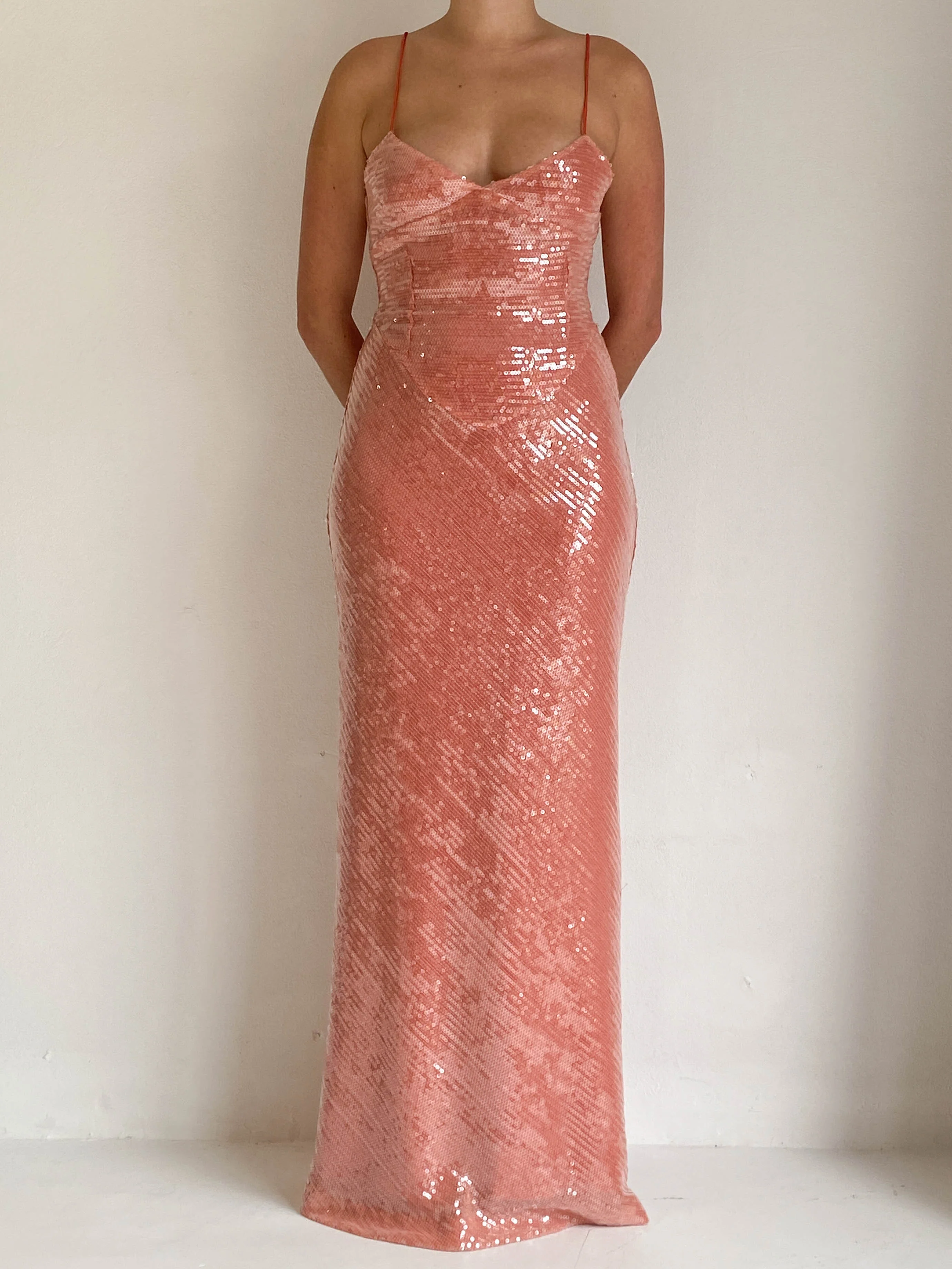 New Romantics Andy Diamond Bodice Maxi Dress in Calypso - Image 15