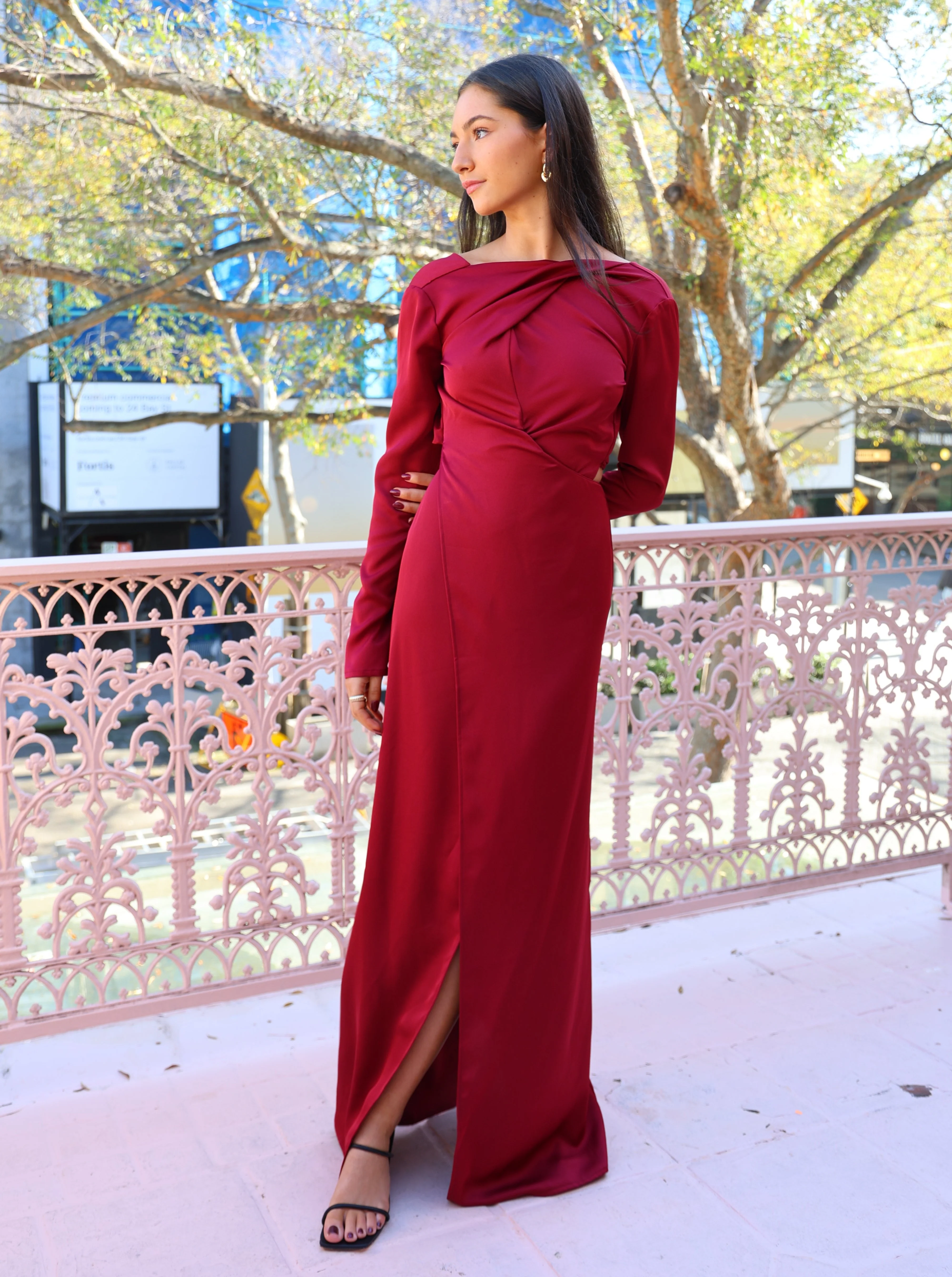 One Fell Swoop Ritual Maxi in Black Cherry - Image 3