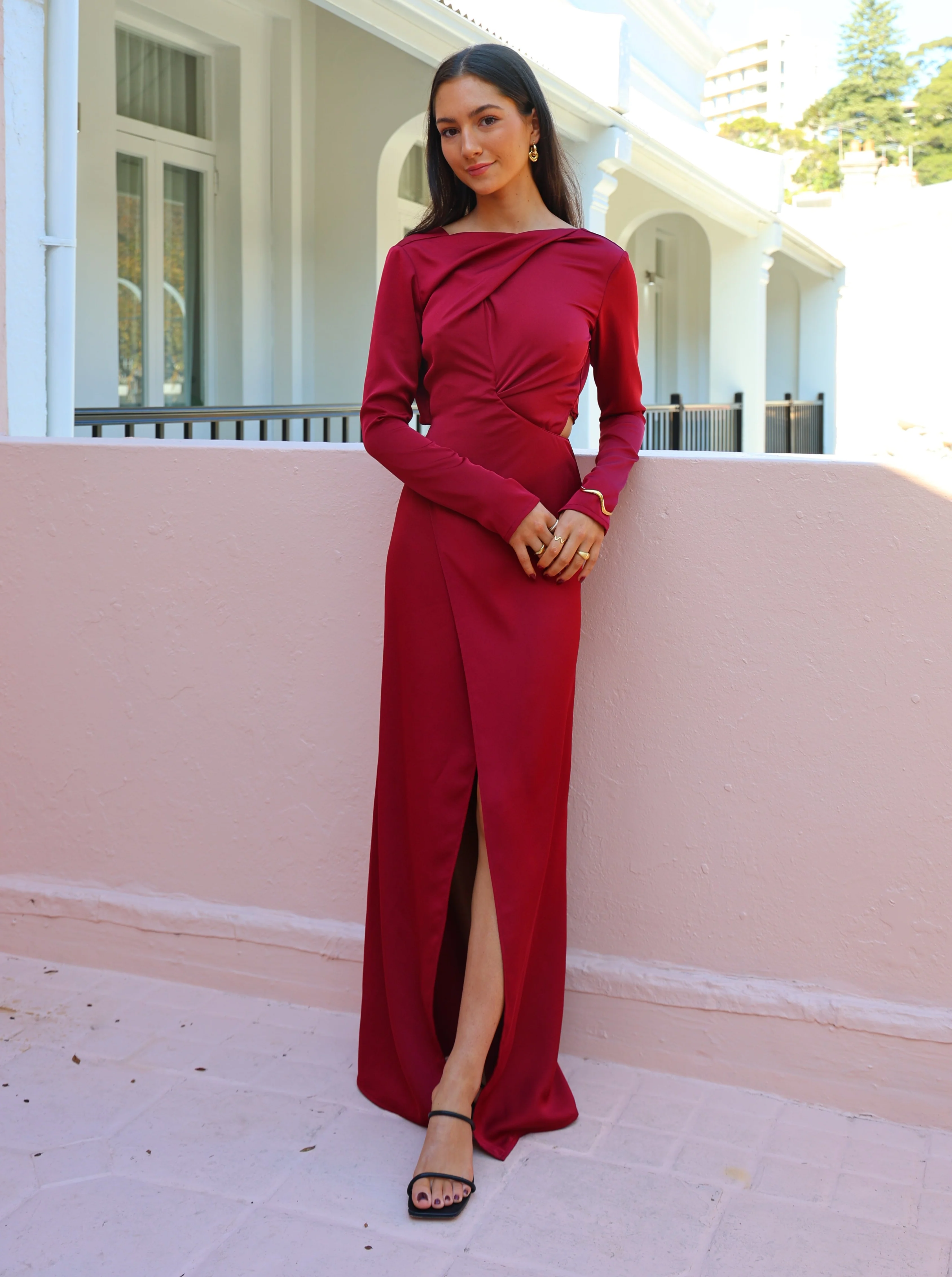 One Fell Swoop Ritual Maxi in Black Cherry - Image 4