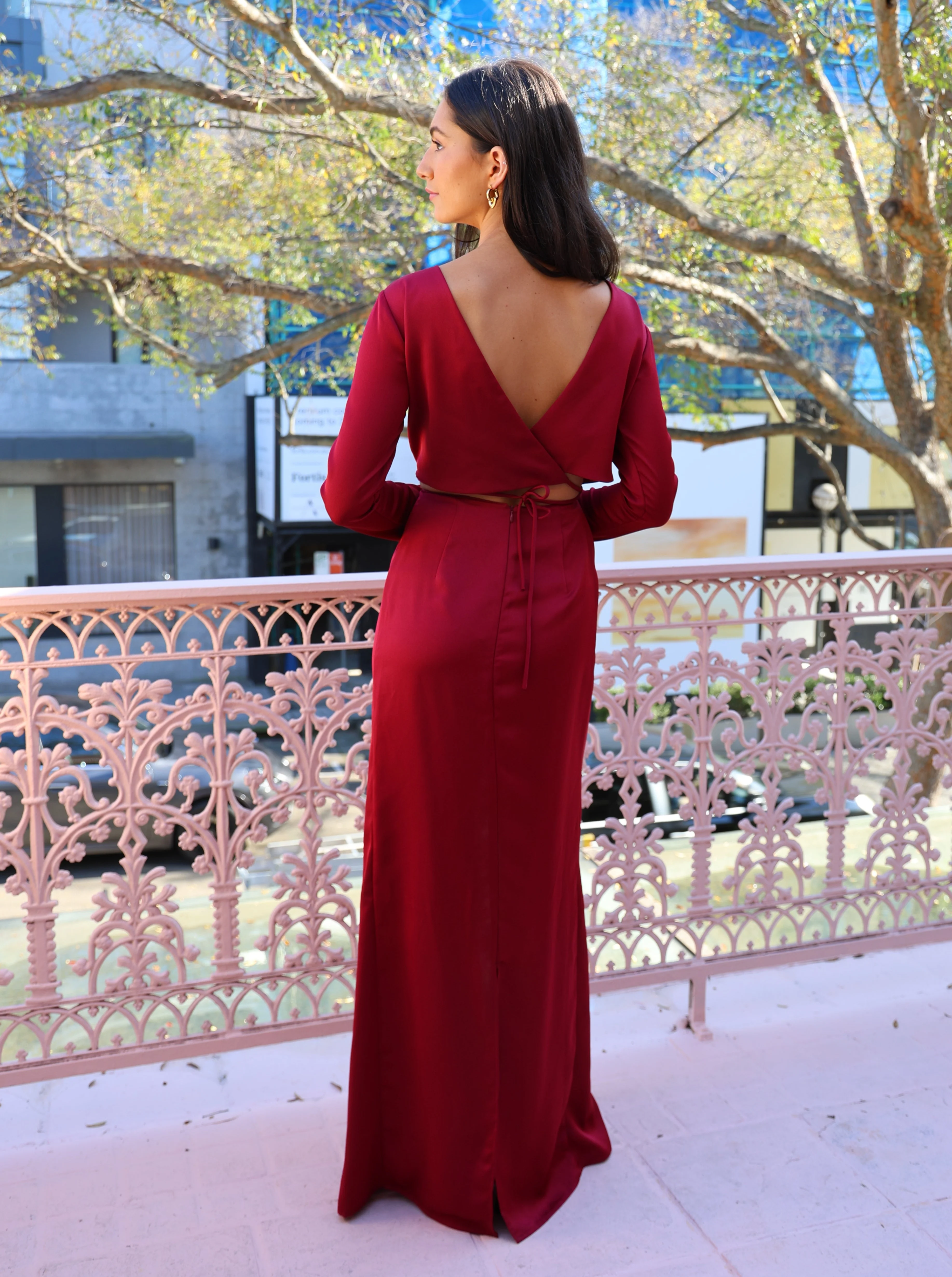 One Fell Swoop Ritual Maxi in Black Cherry - Image 5